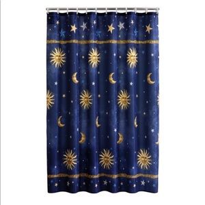 Sun and Moon Celestial Shower Curtain w/ rings